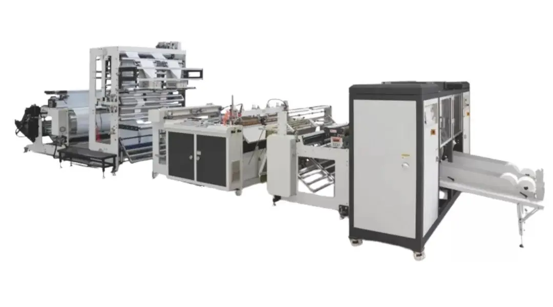 Hot Slicing Perforated Double Line Garbage Roll Bag Cutting Machine – Yıldız Kaynak – EVSEL