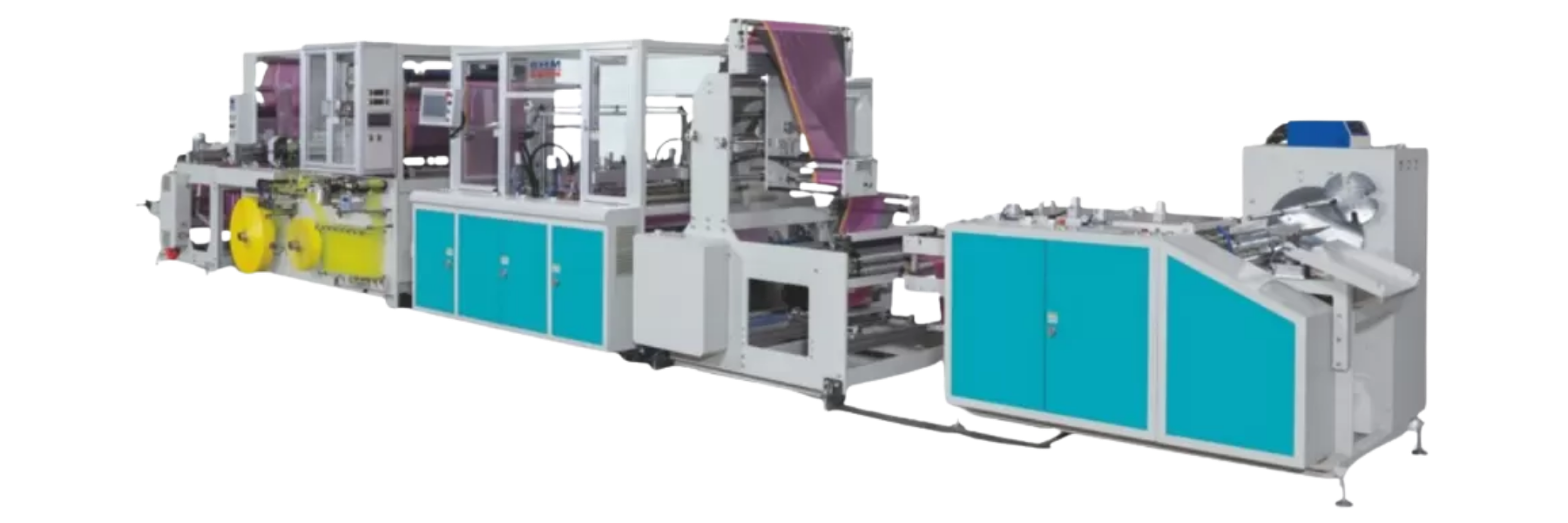 Perforated and Tearable Drawstring VAR-GEL System Garbage Roll Bag Cutting Machine (Interlav)