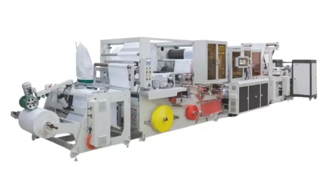 Perforated Drawstring VAR-GEL System Roll Garbage Bag Cutting Machine