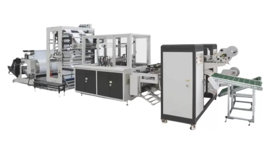  Sıcak Dilimlemeli Perföreli Çift Hatlı VAR – GEL Sistemli Çöp Rulo Torba Kesim Makinası – Yıldız Kaynak – EVSEL