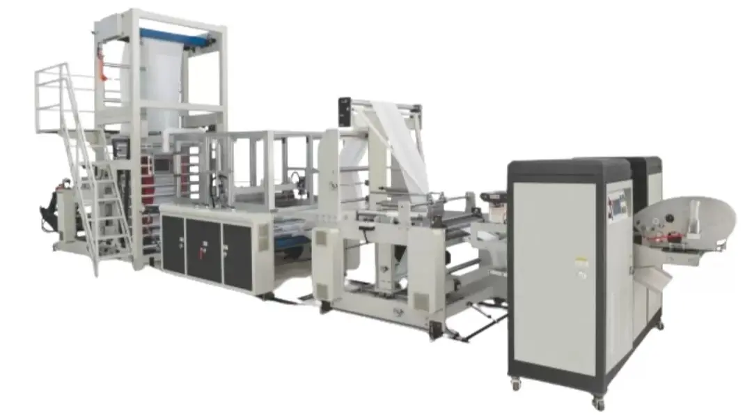 Yüksek Hızlı Körüklü Perforeli Multi Katlamalı Çöp Rulo Torba Kesim Makinası