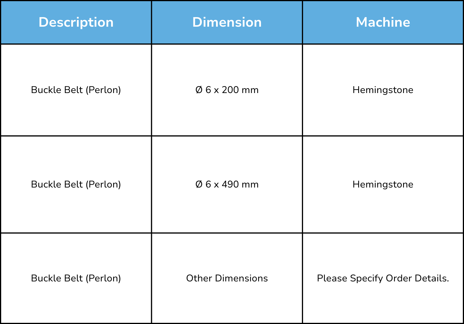 Buckle Belt (Perlon)